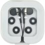 Baekdu bedrade Type-C headset met opbergdoos van gerecycled plastic - Zwart