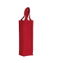 Flessentas van canvaskatoen Cherry Red One Size Flessentas van canvaskatoen Cherry Red One Size