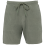 Ecologische badstof herenshort Almond Green XS