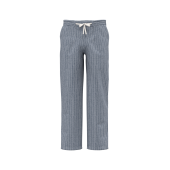 Navy Blue Chambray / White Stripes