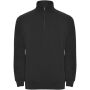Aneto quarter zip sweater - Solid black - 3XL