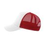RAPPER COTTON-S, WHITE/RED, One size, ATLANTIS HEADWEAR