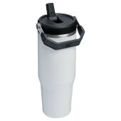 Stanley IceFlow™ 2.0 890 ml geïsoleerde roestvrijstalen beker met uitklapbaar rietje - Wit
