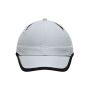6 Panel Micro-Edge Sports Cap light-grey/black