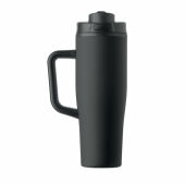 ATLANTA - Dubbelwandige beker 900ml - Zwart