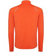 Estambul herensweater met lange mouwen en halve rits - Fire orange - 3XL