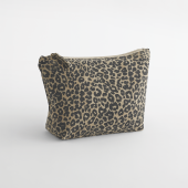 Canvas etui met luipaardprint Vintage leopard print M