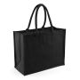 Classic Jute Shopper - Black/Black - One Size