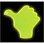 RFX™ S-12 thumb reflective PVC sticker - Neon yellow