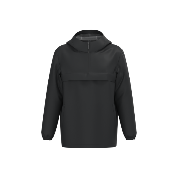 Ecologische waterdichte uniseks windbreaker met kwartrits Ecologische waterdichte uniseks windbreaker met kwartrits