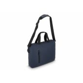 PU SoMa laptop messenger tas 28 x 38 x 5 cm - Donkerblauw