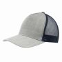5-Panel-Cap CASUAL FIT blauw, grijs