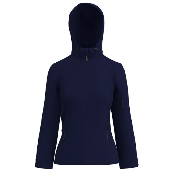Legend Classics 3-layer Detachable Hooded Softshell Jacket for her Navy-2XL Legend Classics 3-layer Detachable Hooded Softshell Jacket for her Navy-2XL