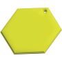 RFX™ H-12 zeshoekige lichtgewicht reflecterende PVC hanger - Neongeel