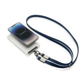 Nivo RCS recycled PET Crossbody lanyard, donkerblauw