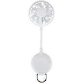 Ventio draagbare ventilator van gerecycled plastic met magneet - Wit