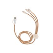 FSC cork 3 in 1 PD charging & data cable - Natuur