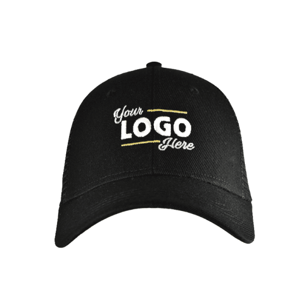 Trucker cap medium profile - Retail - Zwart Trucker cap medium profile - Retail - Zwart