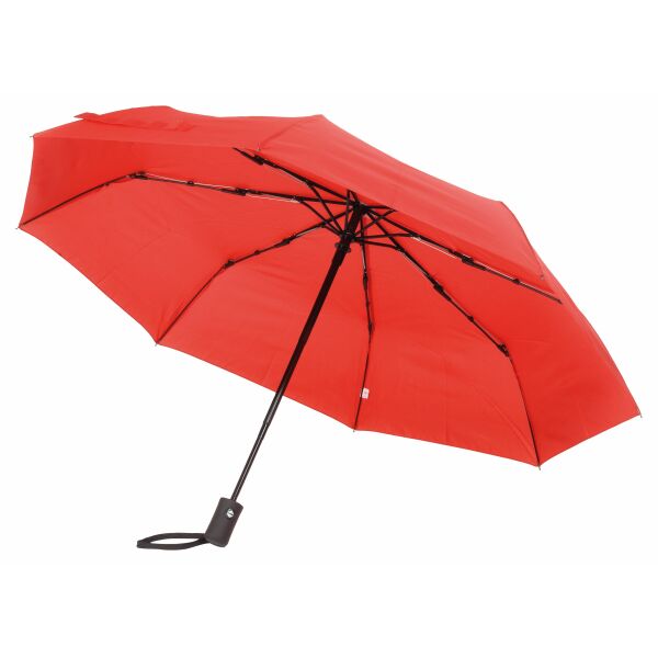 Volautomatische windproof pocket paraplu. PLOPP rood