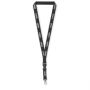 Afneembare polyester lanyard met reflectives Afneembare polyester lanyard met reflectives