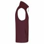 Bodywarmer van microfleece heren wine XXL