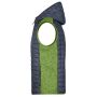Men's Knitted Hybrid Vest kiwi melange/anthracite melange 3XL Men's Knitted Hybrid Vest kiwi melange/anthracite melange 3XL
