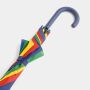 Automatisch te openen paraplu DISCO blauw, geel, groen, rood