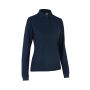 Poloshirt met lange mouw | stretch | dames - Marine, 4XL