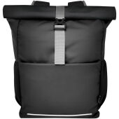 Aqua GRS gerecyclede waterbestendige 15 inch roll-top fietstas 20 l - Zwart