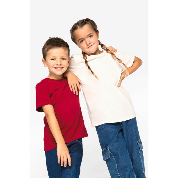 Ecologisch kinder T-shirt Peacock Blue 6/8 jaar Ecologisch kinder T-shirt Peacock Blue 6/8 jaar