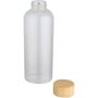 Mirage 650 ml enkelwandige fles van borosilicaatglas met bamboe deksel - Transparent Mirage 650 ml enkelwandige fles van borosilicaatglas met bamboe deksel - Transparent