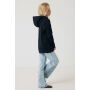 IQONIQ Yengo kids recycled katoen hoodie met steekzakken, zwart (910)