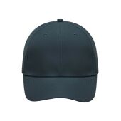 6 Panel Polyester Peach Cap iron-grey