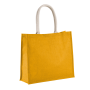 Jute Strandtas Yellow One Size