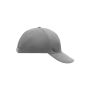 6 Panel Cap Laminated dark grey one size