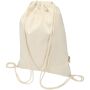 Peru Blend 180 g/m² GRS recycled drawstring bag 5L - Natural