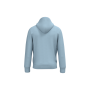 Ecologische uniseks sweater met capuchon Aquamarine XS