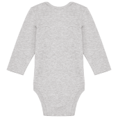 Baby body van biologisch katoen Oxford Grey 36M