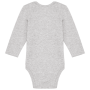 Baby body van biologisch katoen Oxford Grey 36M