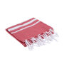 Oxious - Vibe Hammamdoek Witte Strepen - Rood