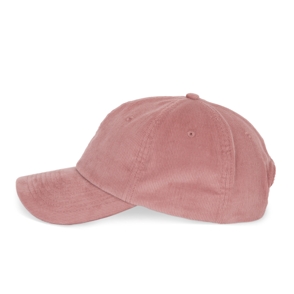 Fluwelen pet met laag profiel Old Pink One Size Fluwelen pet met laag profiel Old Pink One Size