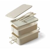 PP two-layer lunchbox Siena zwart