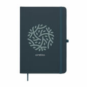 ARCOLOOP - A5 gerecycled PU notitieboek - Marineblauw