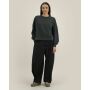 Stella Alma Vintage - Garment-dyed crewneck sweatshirt met een vrouwelijk cut - G. Dyed Black Rock (S)