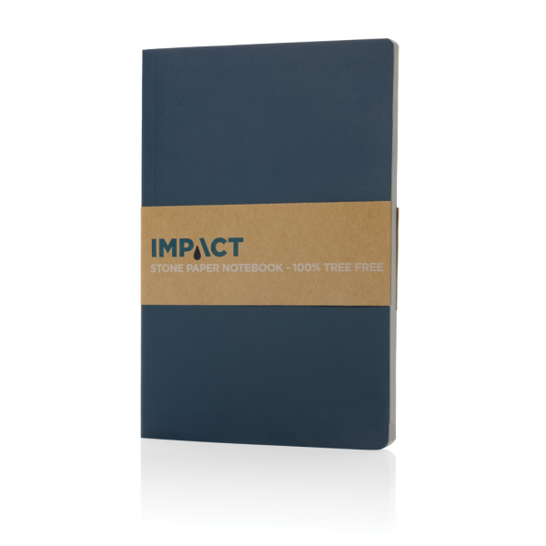 Impact softcover steenpapier notitieboek A5, blauw