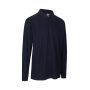 PRO Wear poloshirt met lange mouw | drukknoop - Marine, 6XL