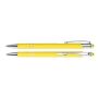 Aluminium touch-stylus balpen Limoges Geel - Blauwe inkt