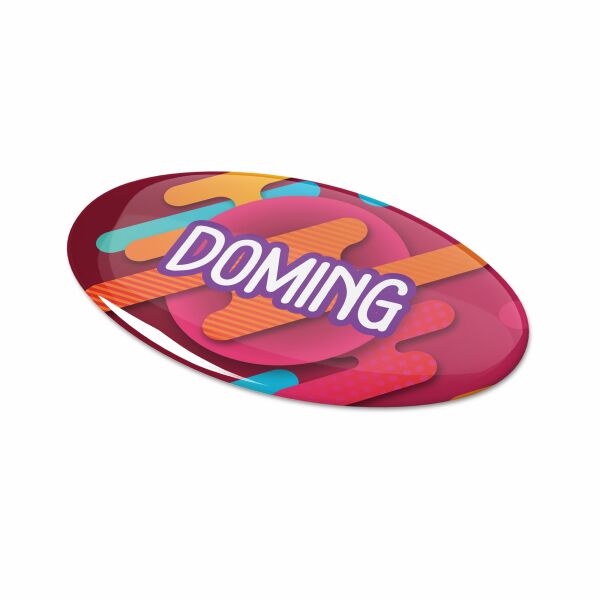 Doming Ovaal 50x25 mm