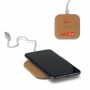 Square cork Wireless charger 5W - Natuur