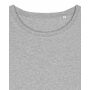 Stella Serena - Het dames T-shirt met lage ronde hals - Heather Grey (XS)